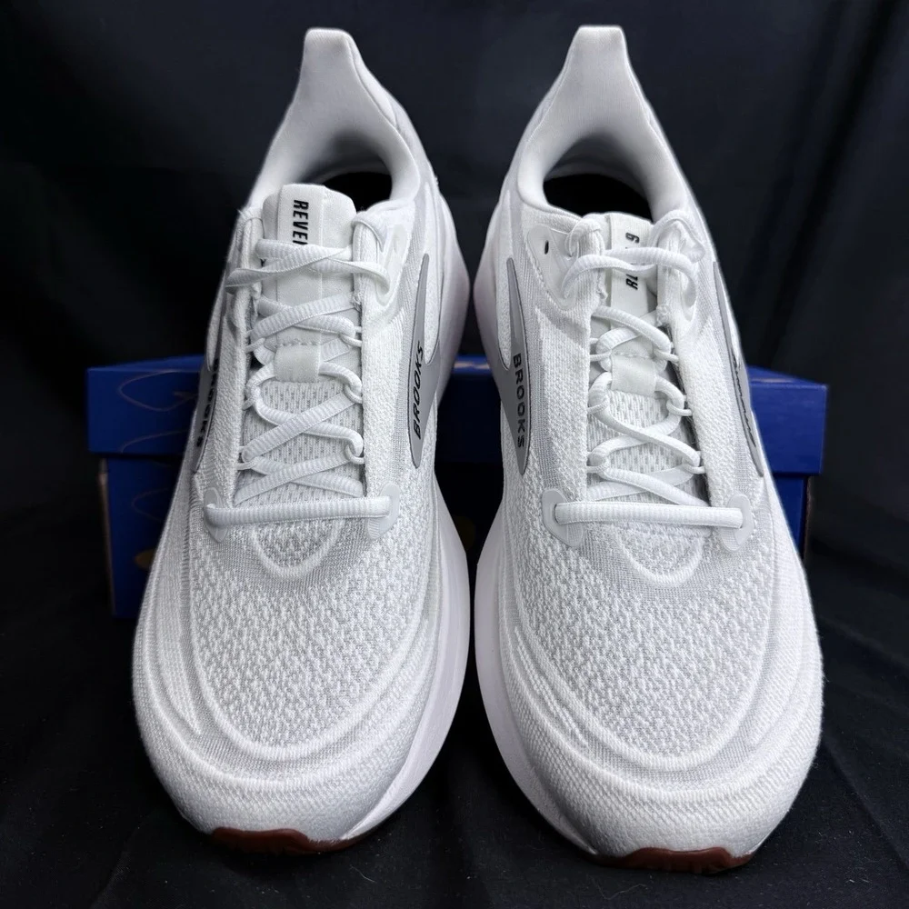 Brooks Women's Revel 9 Running Shoes Size 11 White Grey Black Athletic Sneakers